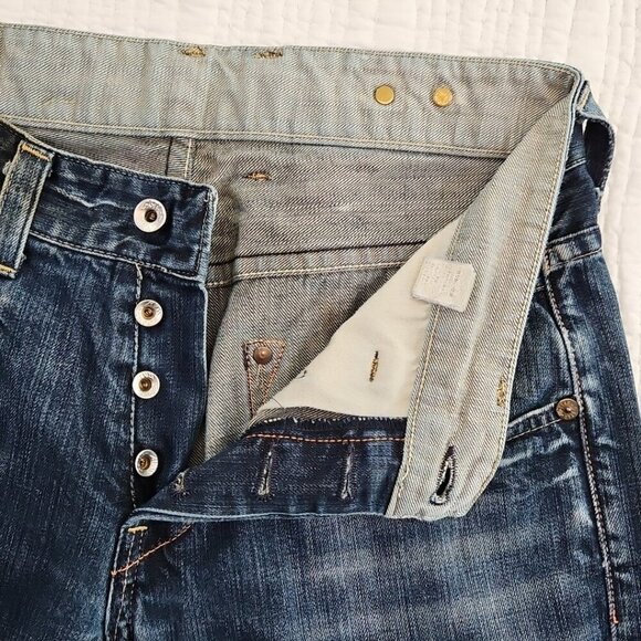 G-Star Raw 3301 Button Fly Straight Fit Blue Denim Jeans Men's Size 32Wx28L EUC - Picture 13 of 16